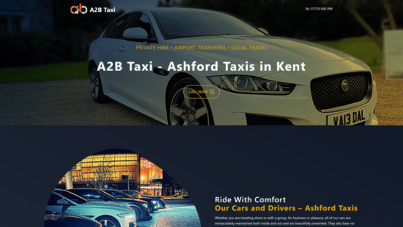 A2B Taxi Website